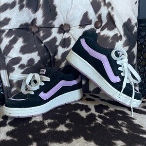 Black and Purple Girls Vans